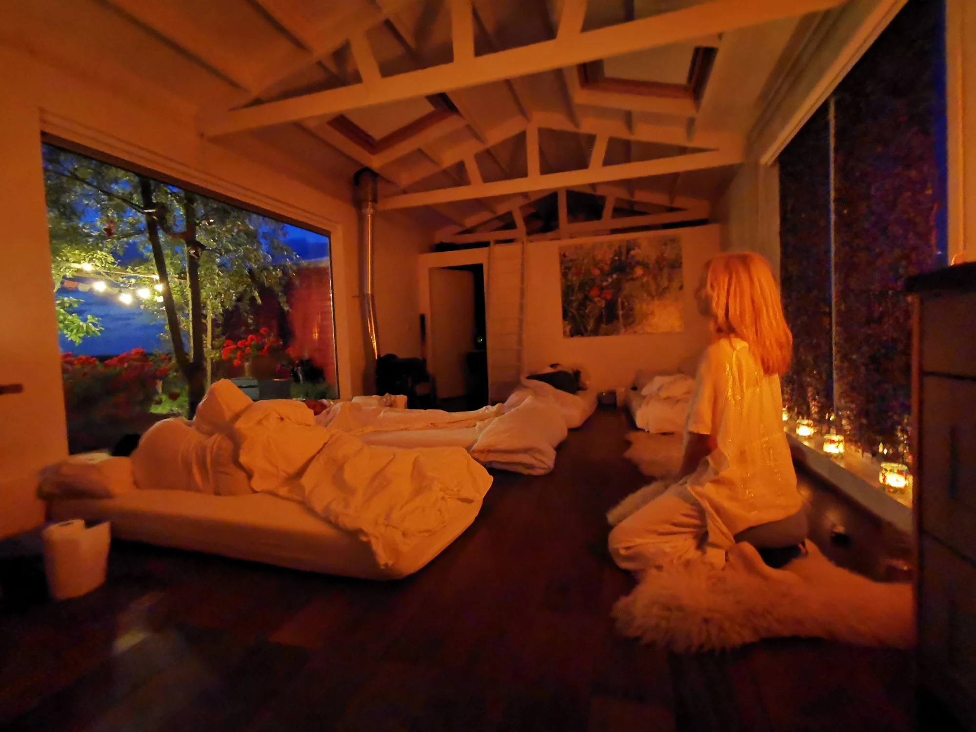 margriet guiding ayahuasca ceremony and meditation